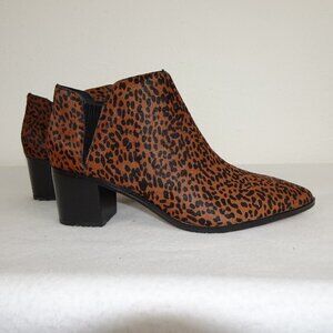 Sanctuary Leopard Print Booties Women's Size 9.5 Brown Black